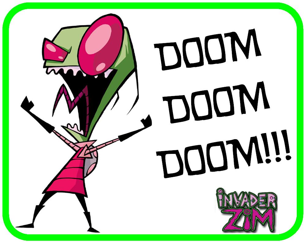 Zim Doom decal